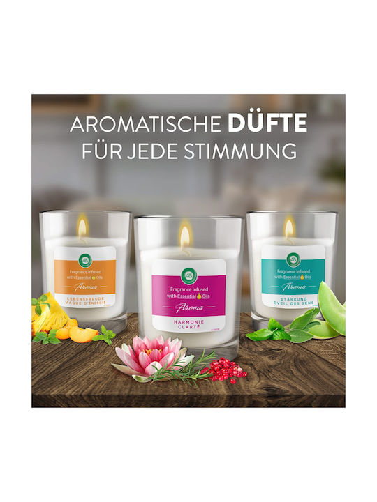 Airwick Aromatic Candle In Jar With Orange Perfume 220gr 3 Pieces (Various Colors)
