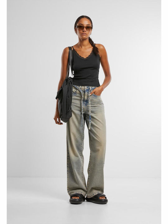 Βαμβακερά Γυναικεία Φανελάκια Black+offwhite 2Pack