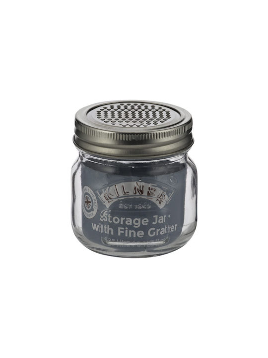 KIlner Βάζο Γενικής Χρήσης με Αεροστεγές Καπάκι από Ανοξείδωτο Ατσάλι Διάφανο 250ml 1τμχ