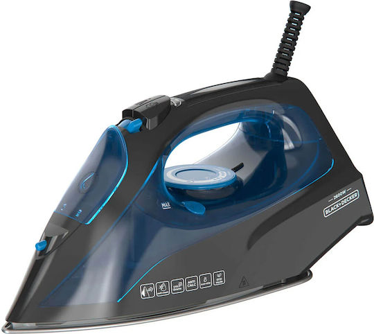 Black & Decker Σίδερο Ατμού 2600W με Κεραμική Πλάκα