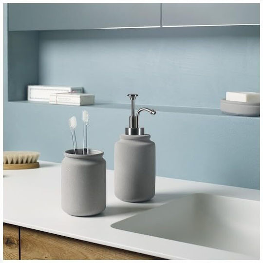 Dimitracas Cement Spirella Ceramic Soap Dish Countertop Gray