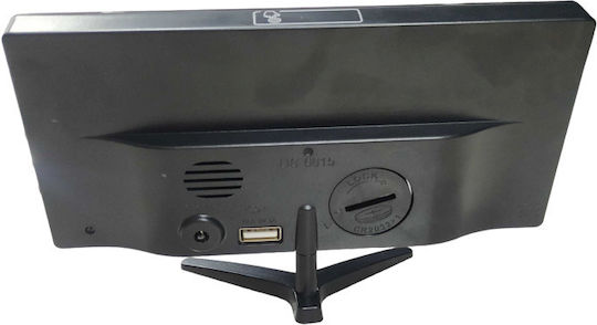 Tabletop Digital Clock with Alarm Clock Black 466158