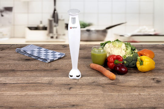 Alpina Switzerland 18744 Handmixer mit Kunststoffstab 150W Weiß