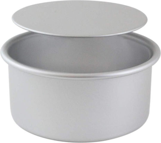 PME Formă de Patiserie pentru Chec Rotund din Aluminiu cu Bază Detașabilă 25.4x25.4x7.5buc 1buc
