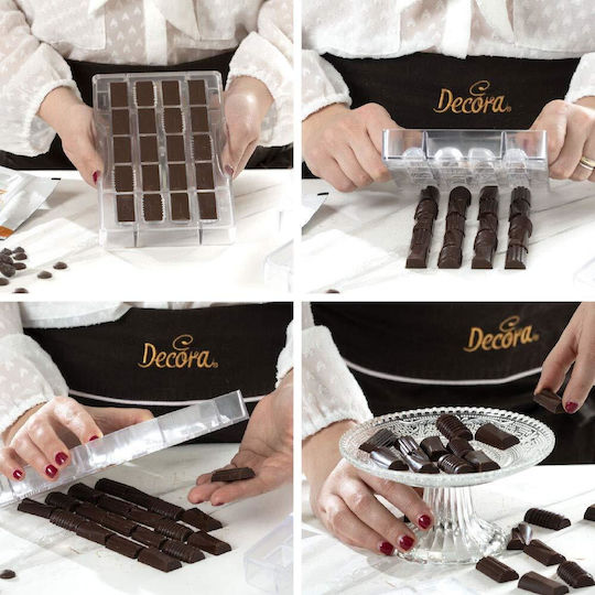 Decora Formă de Patiserie Bomboane de Ciocolată 18 Locuri 20x12x2.2buc 1buc