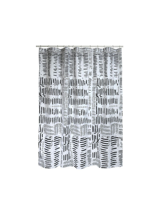 Spirella Connection Κουρτίνα Μπάνιου 180x200cm Λευκή