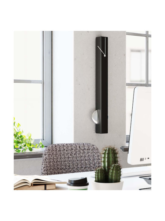 Kare Design Ρολόι Τοίχου Με Εκκρεμές Μαύρο Ø6cm