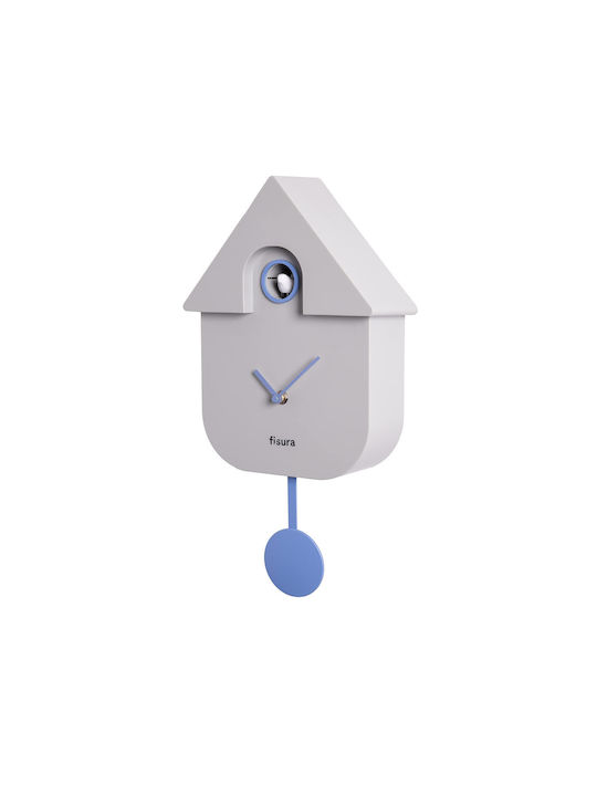 Ρολόι Τοίχου Modern Cuckoo Ka5867si 21,5x8,5x41cm Silver Karlsson Abs