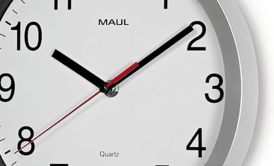 Maul Ceas de Perete Digital Sticlă Transparent Ø25cm