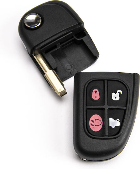 Car Key Shell Jaguar S-type X-type Xj Xjr Fo21 4 Buttons