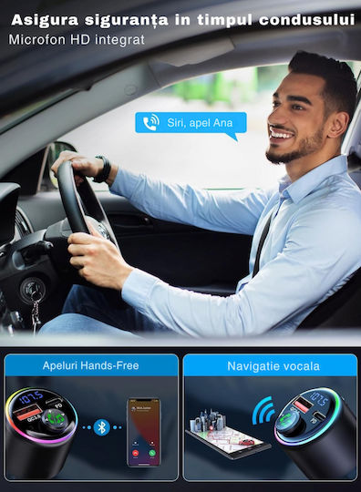 SGTT FM Transmitter Αυτοκινήτου με Bluetooth / USB