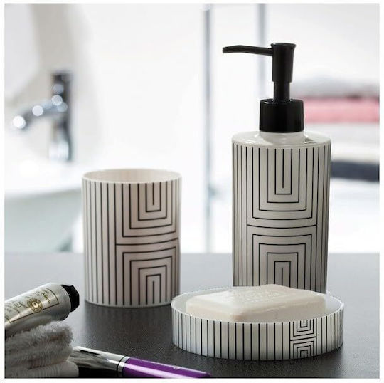 Dimitracas Graphic Dispenser Πλαστικό Λευκό 300ml Dimitracas Graphic Dispenser Πλαστικό Λευκό 300ml