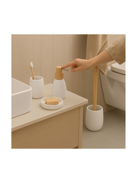 Dimitracas Επιτοίχιο Dispenser Πλαστικό Λευκό 260ml