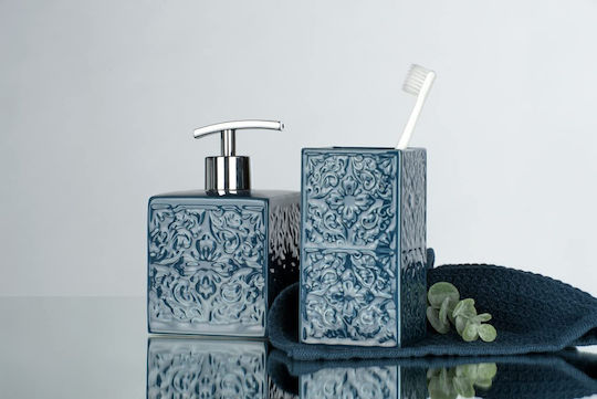 Wenko Cordoba Επιτραπέζιο Dispenser Κεραμικό Μπλε 500ml