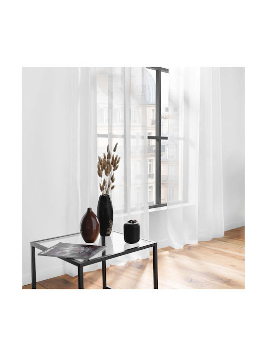 Douceur d'Intérieur Curtain with Grommets L-C Lissea White 140x240cm
