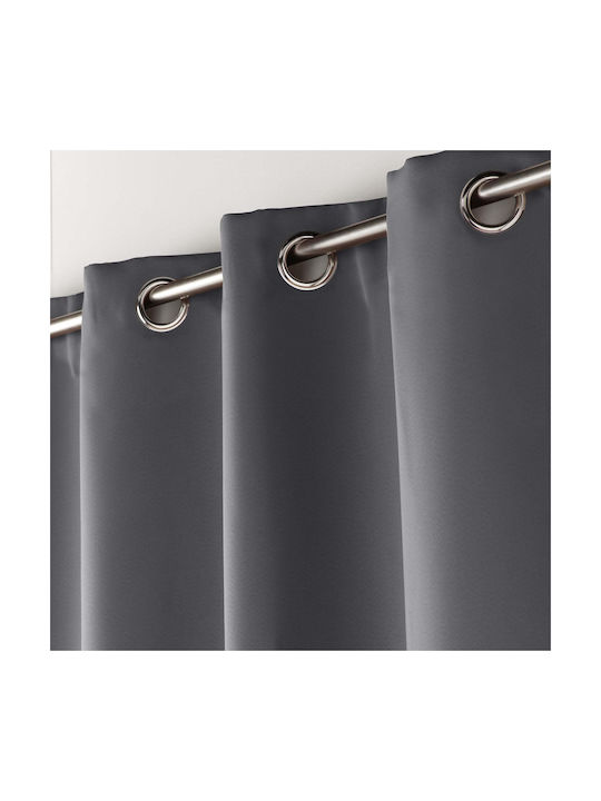 Curtain with Grommets L-c Occult Gray 140x180cm