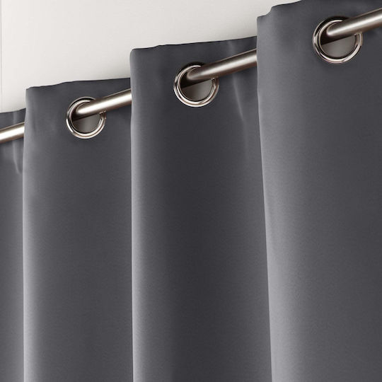 Curtain with Grommets L-c Occult Gray 140x180cm