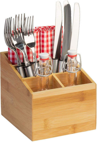 Westmark Suport De Scurgere Pentru Tacâmuri Din Lemn Maro 13x13.5x16cm