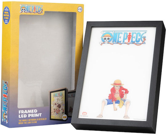 One Piece Luffy Gerahmtes LED-Druck 28x20x5cm