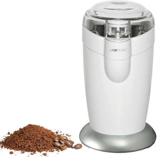 Clatronic KSW 3306 Râșniță electrică pentru cafea 120W cu capacitate de boabe 40gr Alb