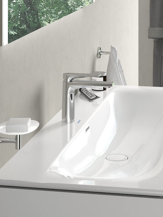 Duravit Αναμεικτική Μπαταρία Νιπτήρα Ασημί