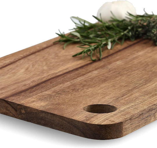 Zeller Rectangular Wooden Chopping Board Beige 41x27cm
