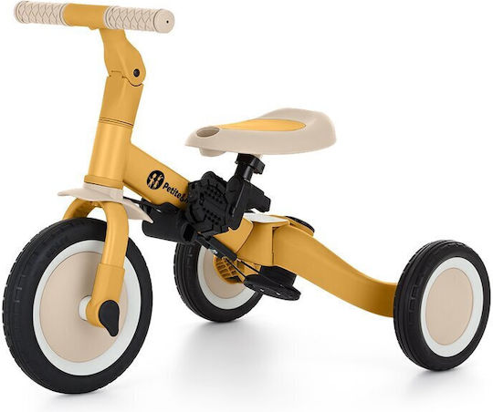 Petite & Mars Turbo Tricicletă Pentru Copii Cu Mâner Pentru Părinți 5 În 1 Pentru 1.5+ Ani Galben