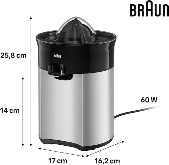 Braun Citrusquick5 Storcător electric 60W Negru