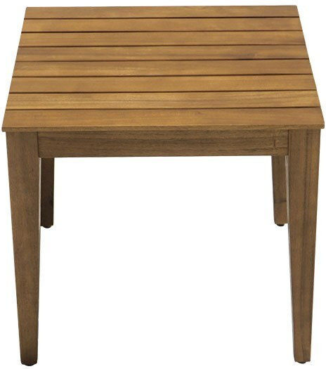 Sitting Room Table for Small Outdoor Spaces Made of Acacia Napole Natural Wood Shade 50x50x45cm