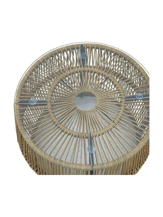 Tisch für kleine Außenbereiche Stabil Adela Natural Shade 47x47x38cm