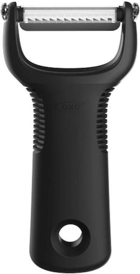 OXO Obst- & Gemüseschäler/Reiniger mit Klinge Julienne aus Edelstahl Black