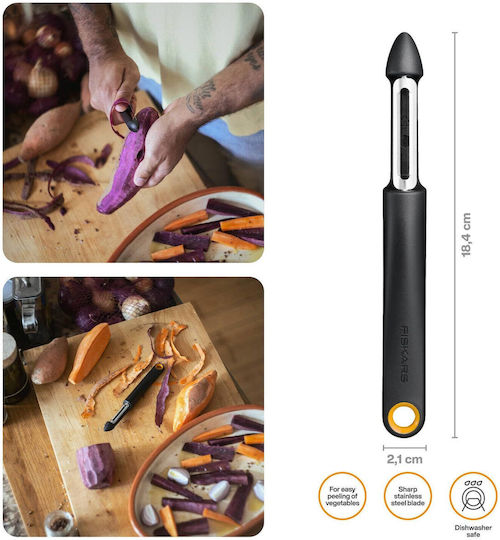 Fiskars Αποφλοιωτής/Καθαριστής Φρούτων & Λαχανικών από Ανοξείδωτο Ατσάλι