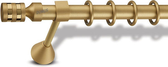Vorhangstange Bronze Φ25 Enis Α2 Matt Gold 300cm Doppel Schiene