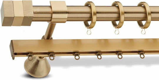 Bare pentru perdele Metalic 25 Enis Kymi Opac 160cm Dublu de către Rail