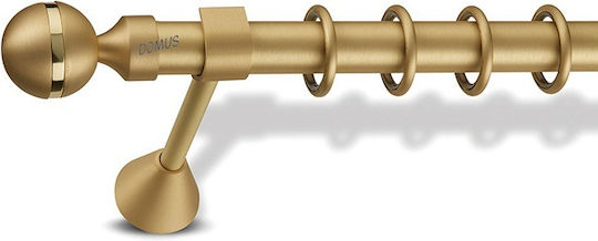 Bronzene Vorhangstange Φ25 Enis Βέρα Matt Χ Gold 200cm Doppelter Schienensystem