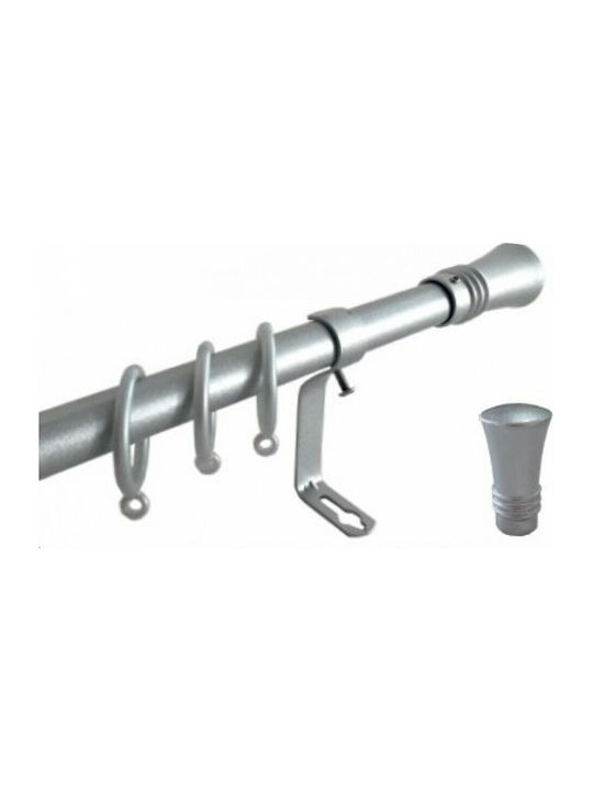 Metallic Extendable Curtain Poles Φ19 120-210cm B2 White Patina Gold