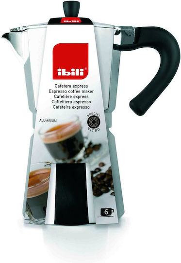 Ibili Μπρίκι Espresso 14cups Ασημί