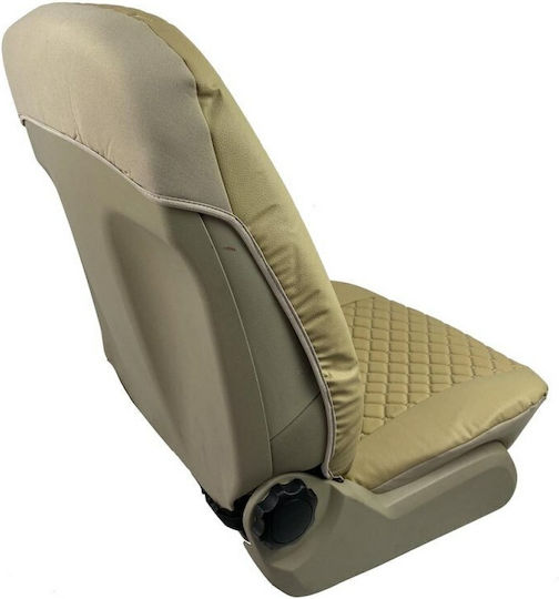 Auto Gs Autositzbezüge Royal Kunstleder Beigen 4 Stücke