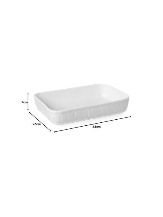Hendi Rectangular Vas de Gătit Rezistent la Căldură Individual din Porțelan 33x22.5cm 1buc