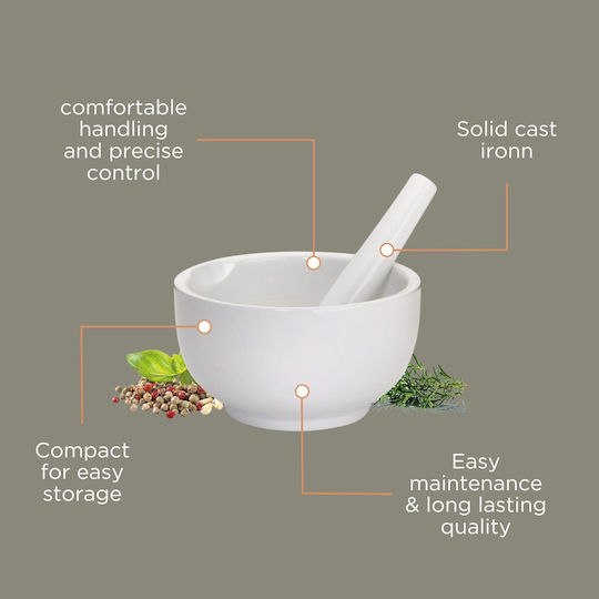 Kuchenprofi Porcelain Mortar 7x8cm