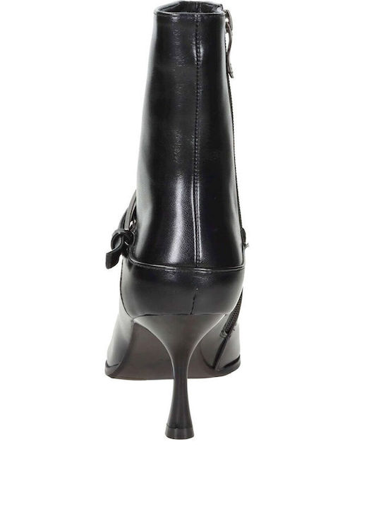 Stiefeletten Damen mit Hochabsatz Schwarz