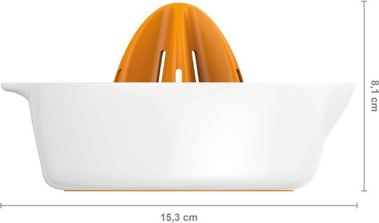 Fiskars Classic Juicer Orange with Container made of Plastic in Orange Color
