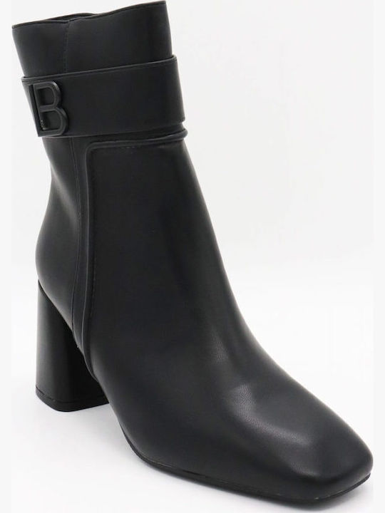 Damen Stiefeletten mit Mittelhohem Absatz Schwarz
