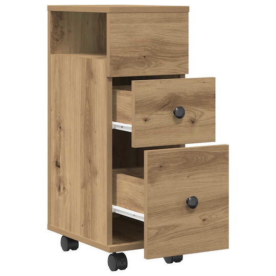 vidaXL Cabinet de baie L33xA23xÎ65cm Stejar