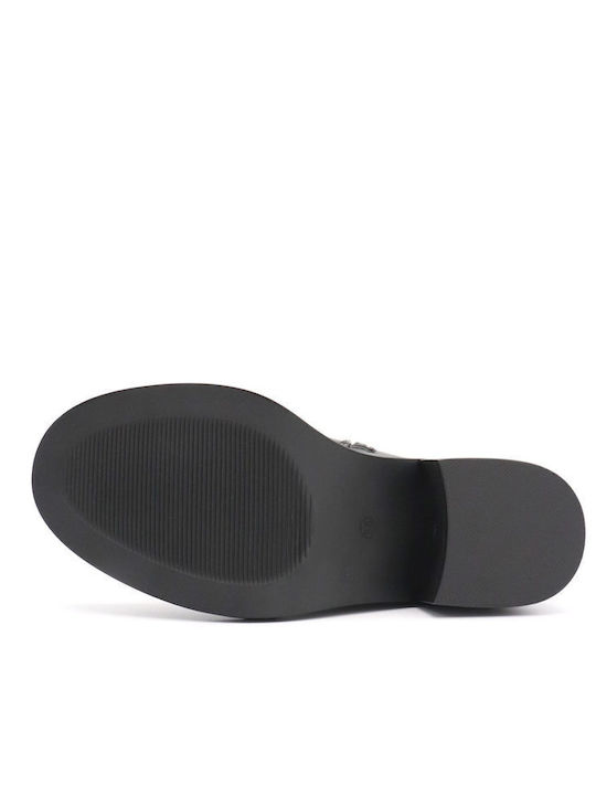 Stiefeletten Damen mit mittlerem Absatz Schwarz