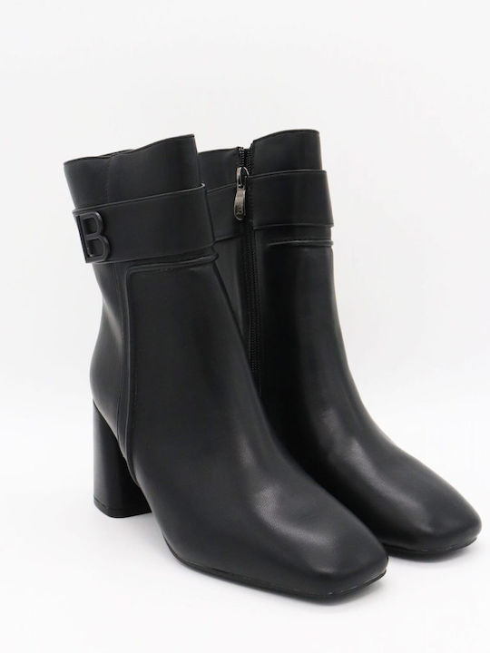 Damen Stiefeletten mit Mittelhohem Absatz Schwarz