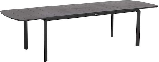 Masă Extensibilă De Bucătărie Din Aluminiu Gri 300x100x75cm