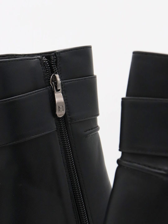 Damen Stiefeletten mit Mittelhohem Absatz Schwarz