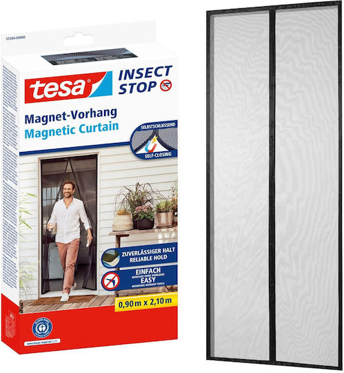 Tesa Σίτα Πόρτας με Σκρατς με Μαγνητικό Κούμπωμα Γκρι 90x210cm