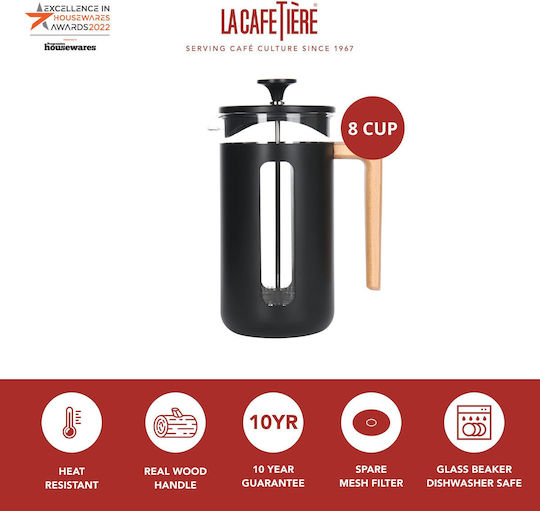 La Cafetière Französische Pressstempelkanne Schwarz
